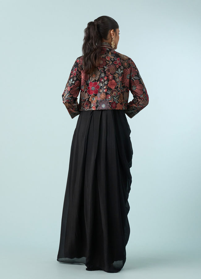 Mohey Women Black Elegance Indo Western