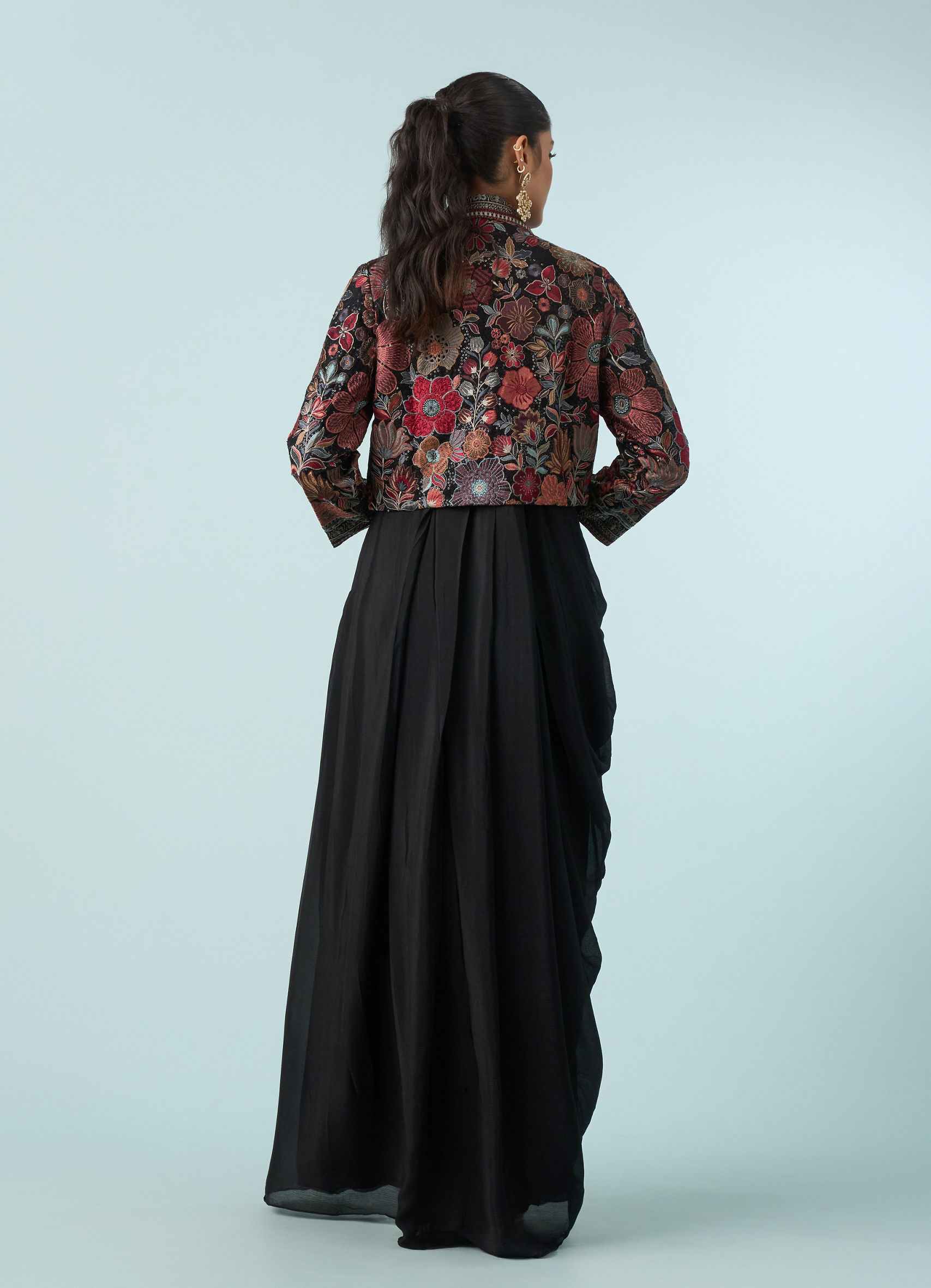Buy Black Elegance Indo Western Online in the USA @Mohey - Indo western  dress for women for Women