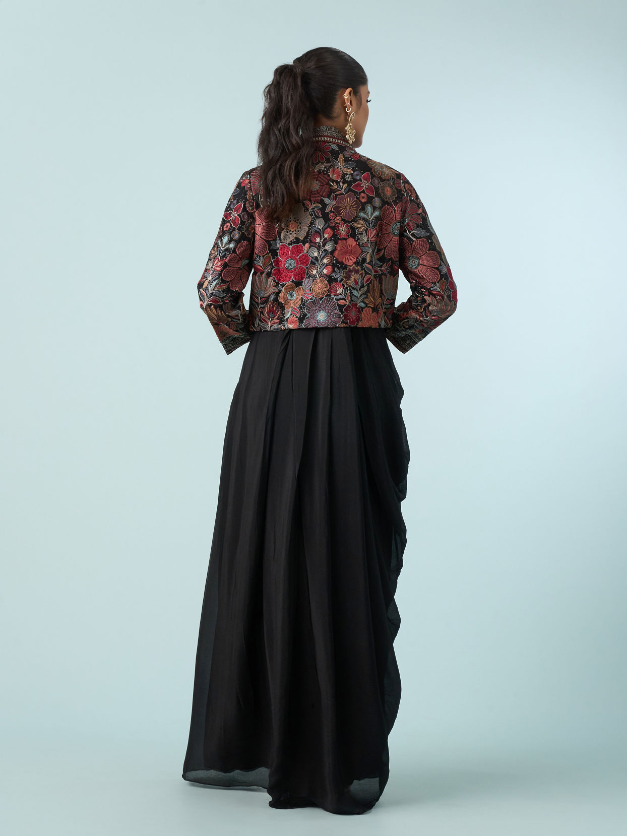 Mohey Women Black Elegance Indo Western