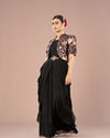 Mohey Women Black Majesty Indo Western