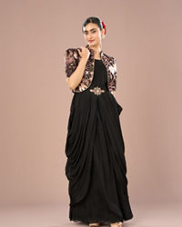 Mohey Women Black Majesty Indo Western