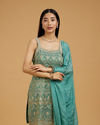 Mohey Women Elegant Green Palazzo Suit