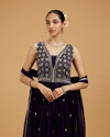 Mohey Women Royal Purple Anarkali Suit
