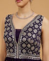 Mohey Women Royal Purple Anarkali Suit