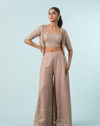 Mohey Women Majesty In Purple Three Piece Indo Western
