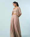 Mohey Women Majesty In Purple Three Piece Indo Western