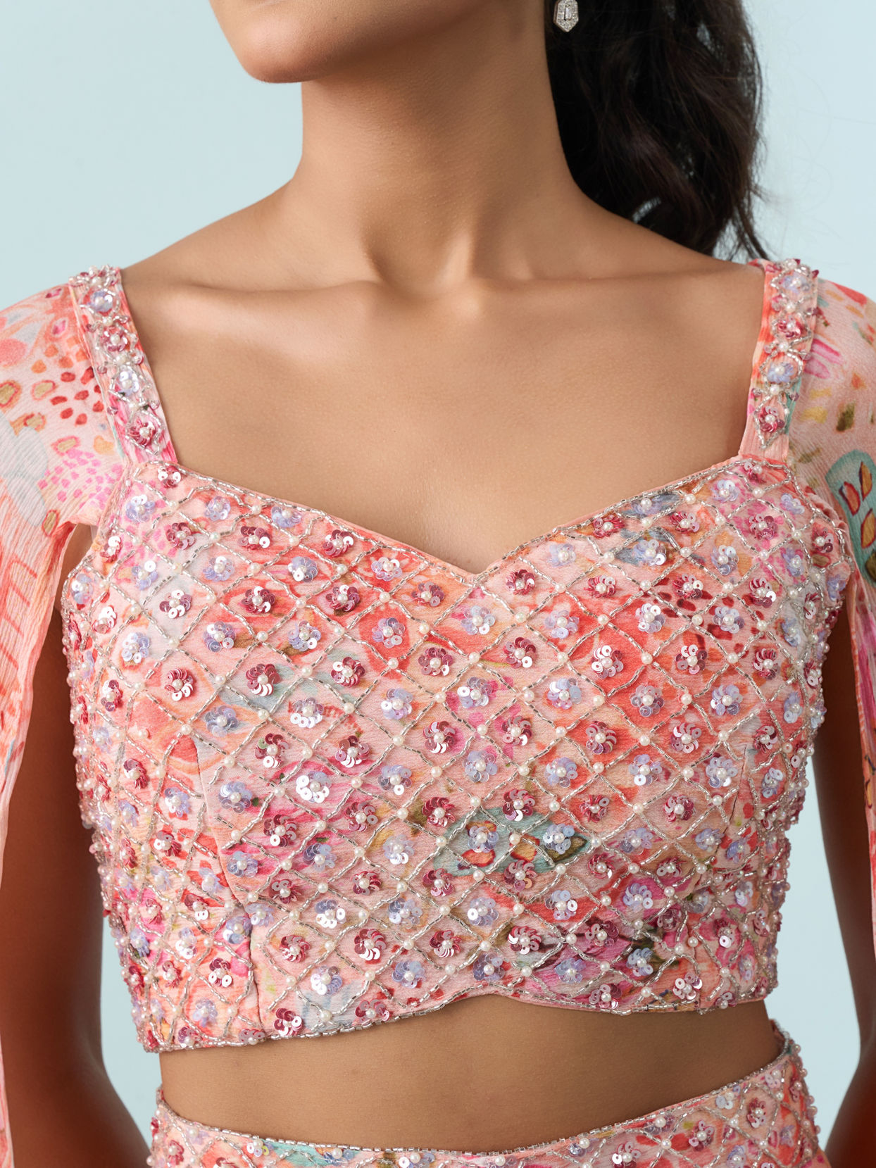 Mohey Women Gajree Palazzo Set With Blouse Indo Western