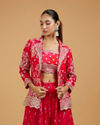 Mohey Women Pink Ethereal Trio Indo Western