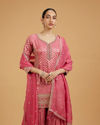 Mohey Women Pink Majesty Sharara Suit