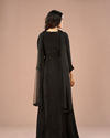 Mohey Women Black Majestic Anarkali Suit Ensemble