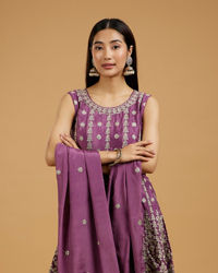 Mohey Women Lavish Purple Palazzo Suit Ensemble