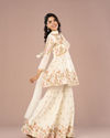 Mohey Women Elegant White Sharara Suit