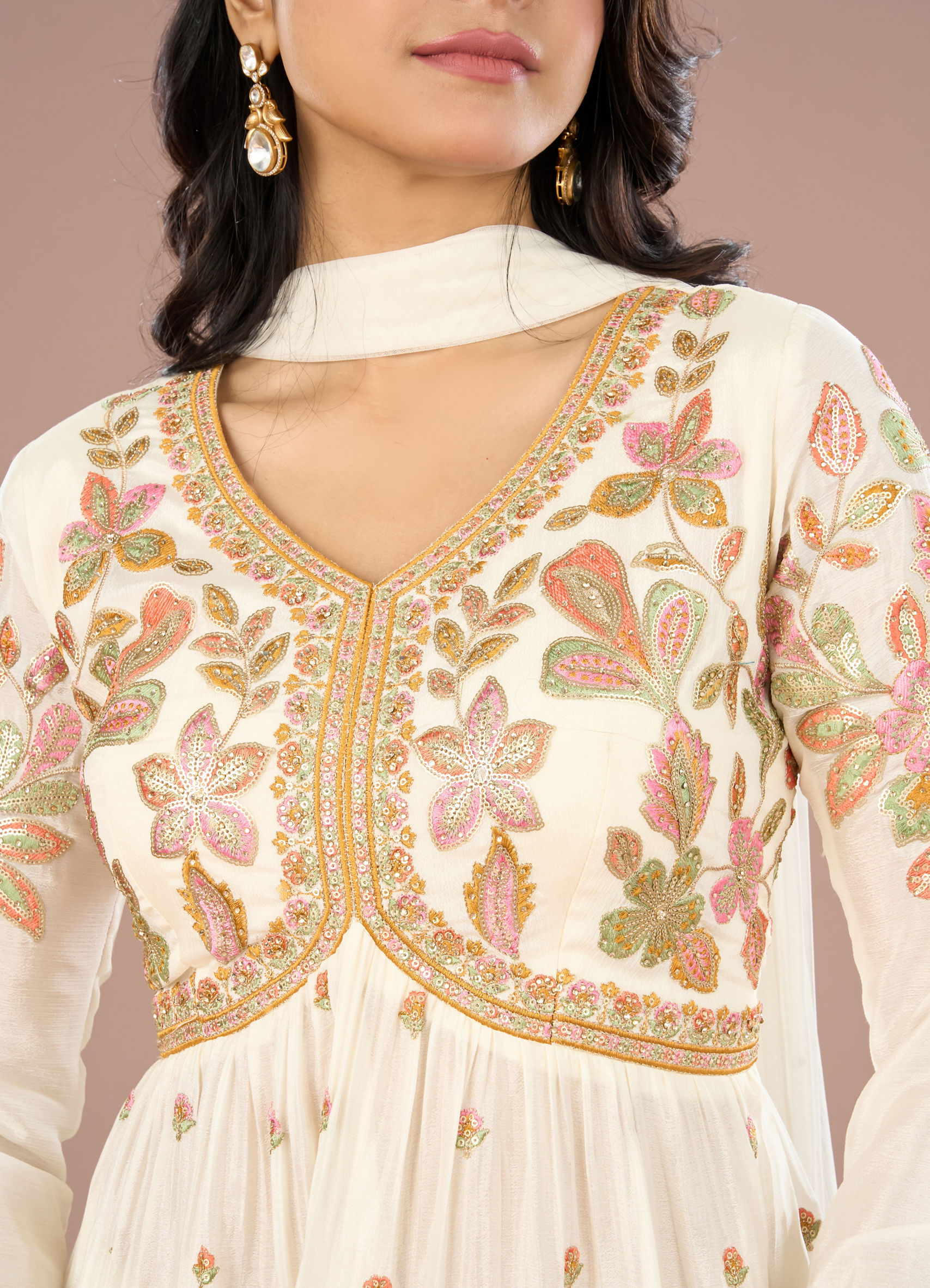 Buy Elegant White Sharara Suit Online in UAE @Mohey - Sharara Suit for Women