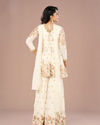 Mohey Women Elegant White Sharara Suit