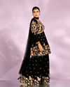 Mohey Women Radiant Black Sharara Suit