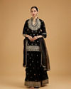 Elegant Black Palazzo Suit