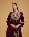 Mohey Women Wine Enchantment Palazzo Suit