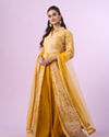 Mohey Women Mustard Yellow Georgette Anarkali Suit