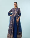 Mohey Women Indigo Blue Georgette Anarkali Suit