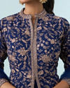 Mohey Women Indigo Blue Georgette Anarkali Suit