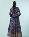 Mohey Women Indigo Blue Georgette Anarkali Suit