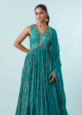 Mohey Women Green Enchantress Anarkali Suit