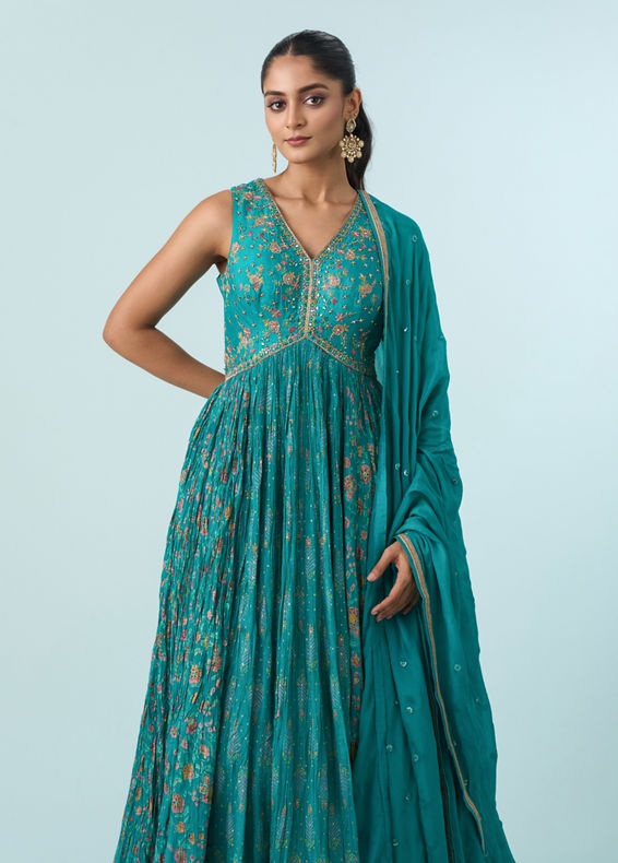 Mohey Women Green Enchantress Anarkali Suit