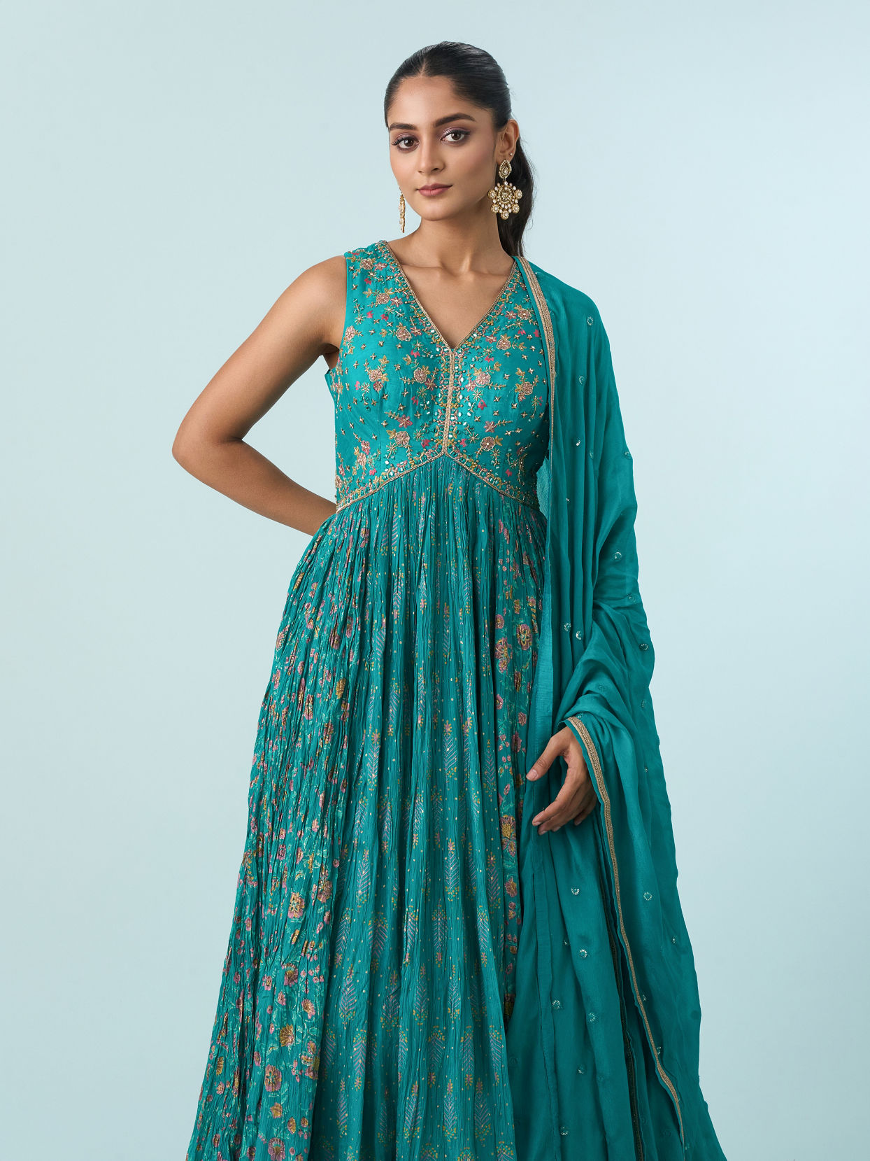 Mohey Women Green Enchantress Anarkali Suit