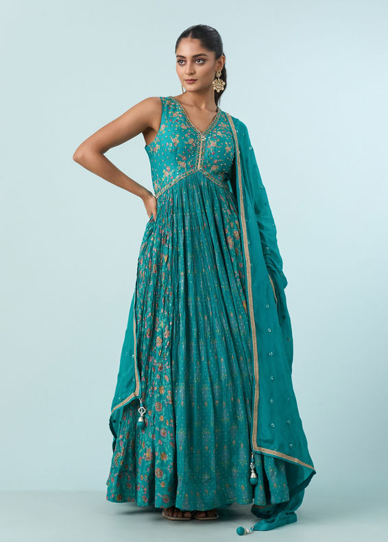 Mohey Women Green Enchantress Anarkali Suit