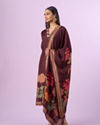 Mohey Women Maroon Straight Suit