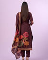 Mohey Women Maroon Straight Suit