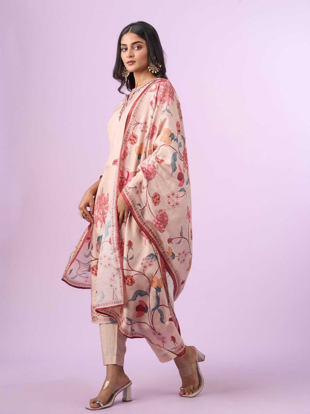 Mohey Women Sublime Beige Straight Suit