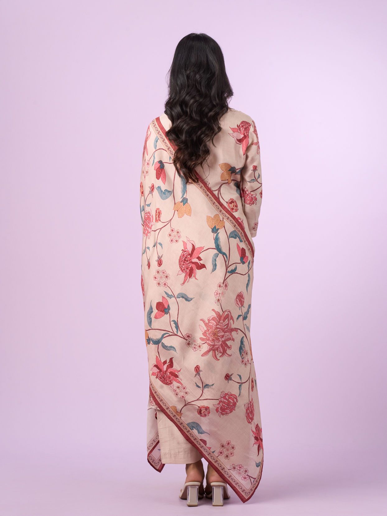 Mohey Women Sublime Beige Straight Suit