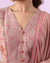 Mohey Women Elegant Pink Art Silk Anarkali