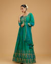 Mohey Women Emerald Elegance Anarkali Suit