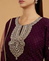 Mohey Women Dazzling Wine Georgette Anarkali Suit