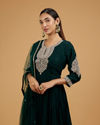 Mohey Women Exquisite Bottle Green Anarkali Suit