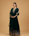 Mohey Women Exquisite Bottle Green Anarkali Suit