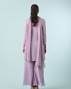 Mohey Women Purple Enchantment Chinon Palazzo Suit