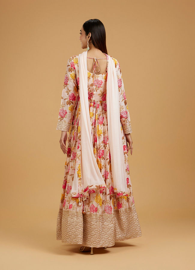 Mohey Women Cream Enchantress Anarkali Suit