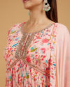 Mohey Women Pink Anarkali Dream Stitched Suit