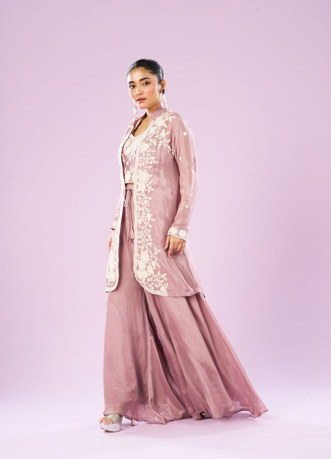 Mohey Women Dusty Pink Charm Indo Western