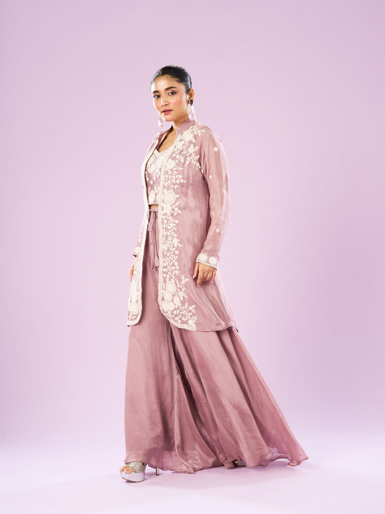 Mohey Women Dusty Pink Charm Indo Western