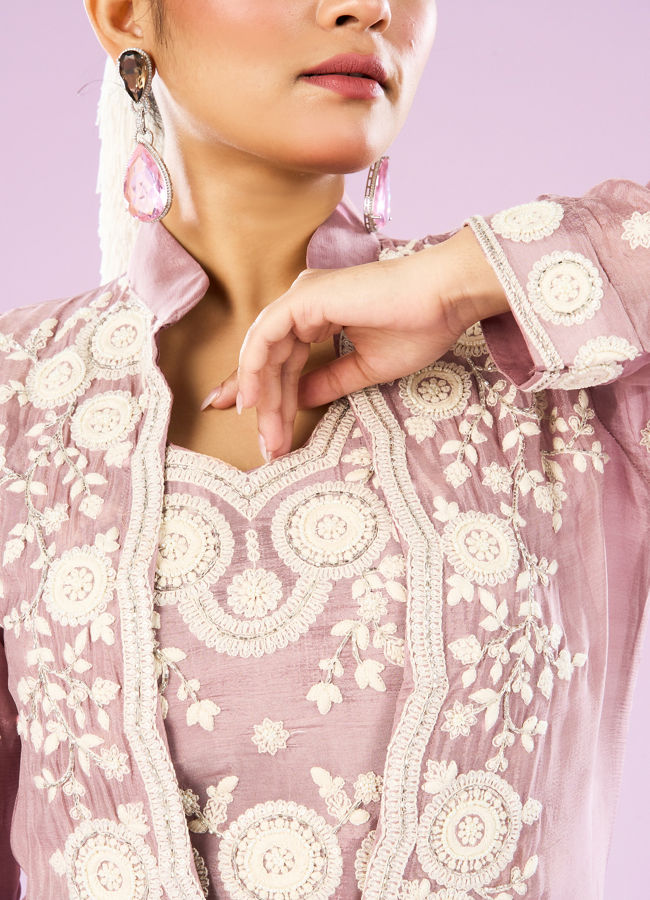 Mohey Women Dusty Pink Charm Indo Western