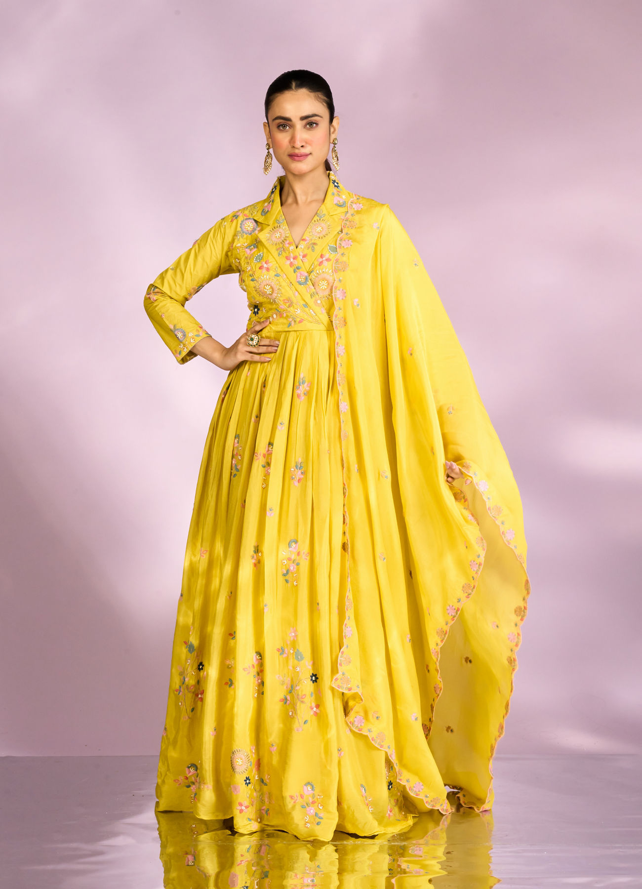 Mohey Women Sunlit Hues Anarkali Suit
