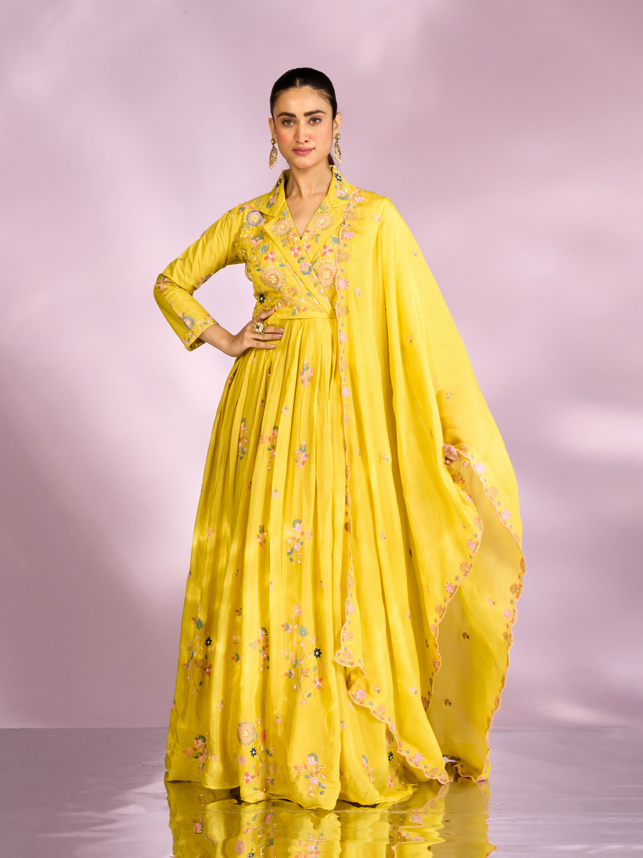 Mohey Women Sunlit Hues Anarkali Suit