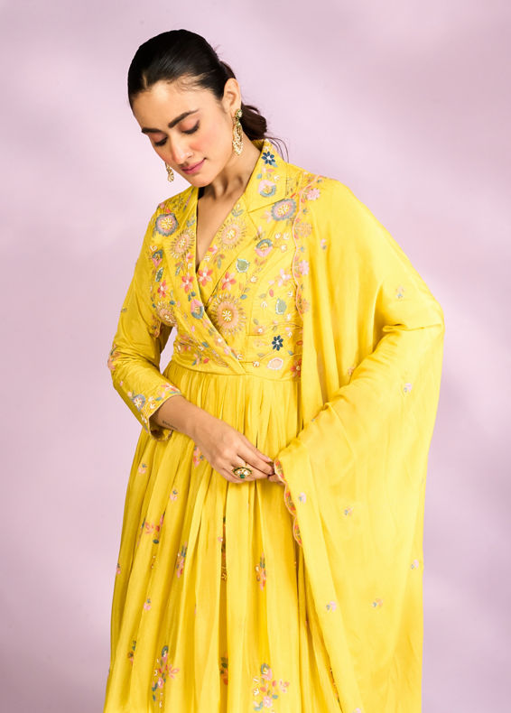 Mohey Women Sunlit Hues Anarkali Suit