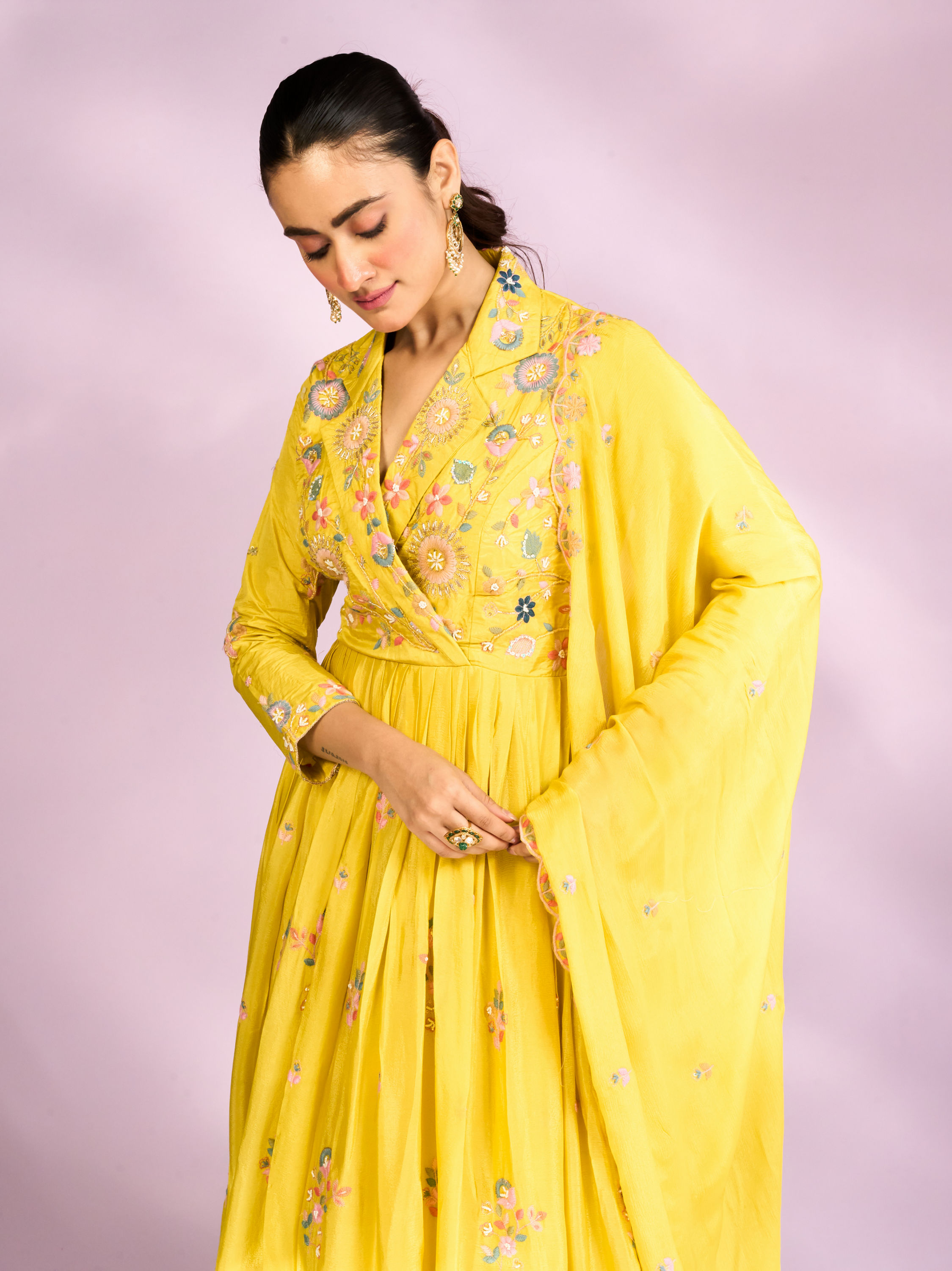 Mohey Women Sunlit Hues Anarkali Suit