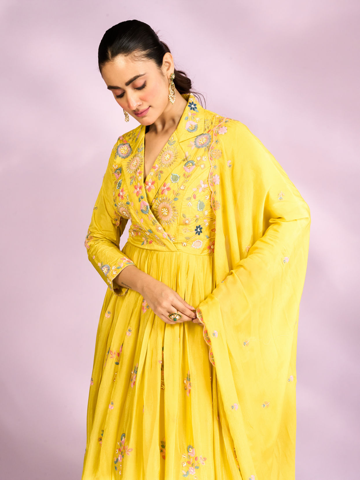 Mohey Women Sunlit Hues Anarkali Suit