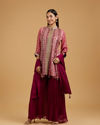 Elegance Embodied Wine Palazzo Suit